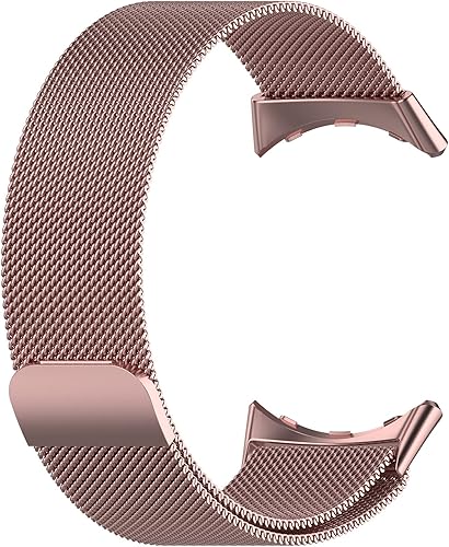 Miniatura 3 de Compatible con correas de reloj inteligente Google Pixel para mujeres y hombres, sin huecos correa de metal magnética de acero inoxidable de