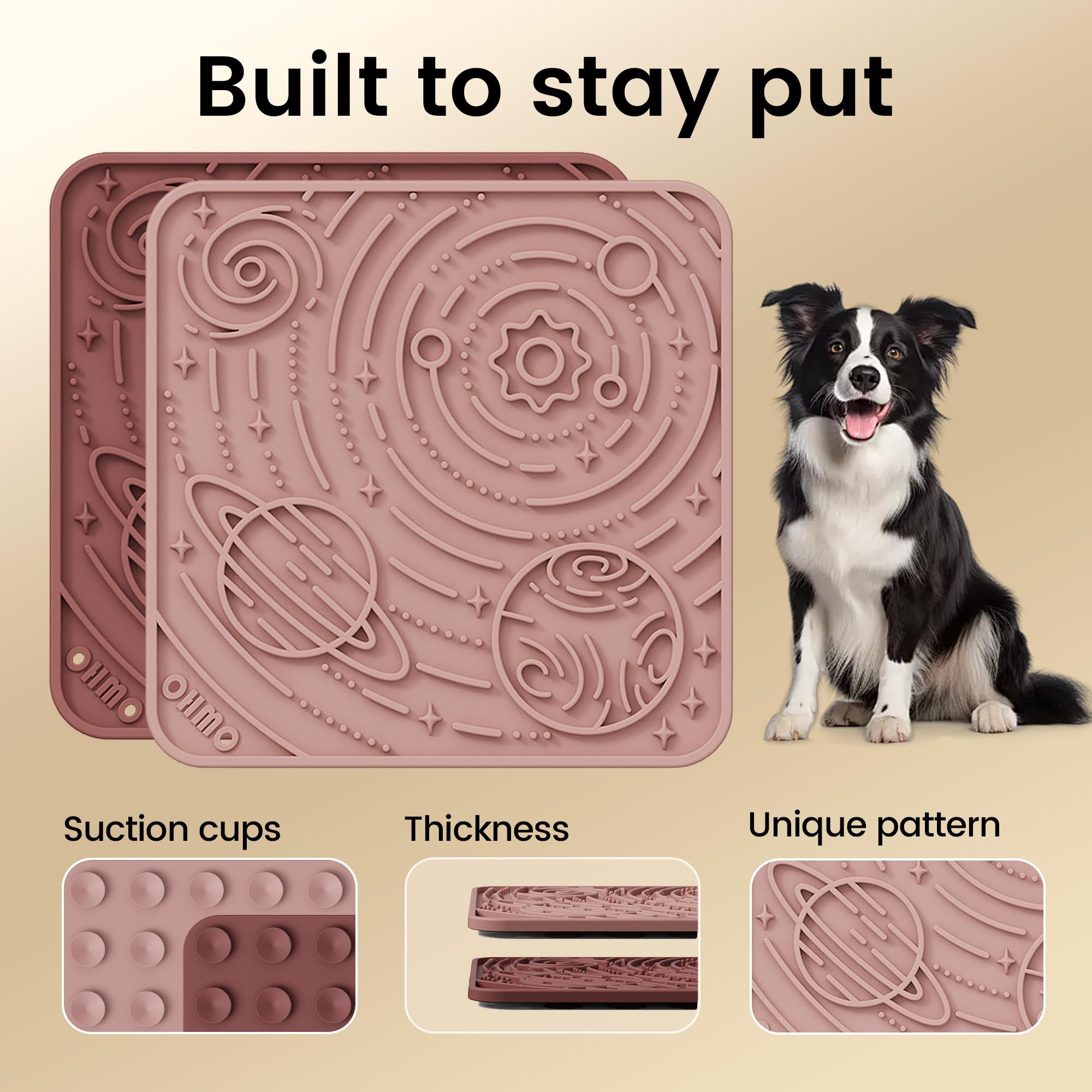 Amazon.com: OHMO Lick Mat for Dogs and Cats(Small, Mars&Coral