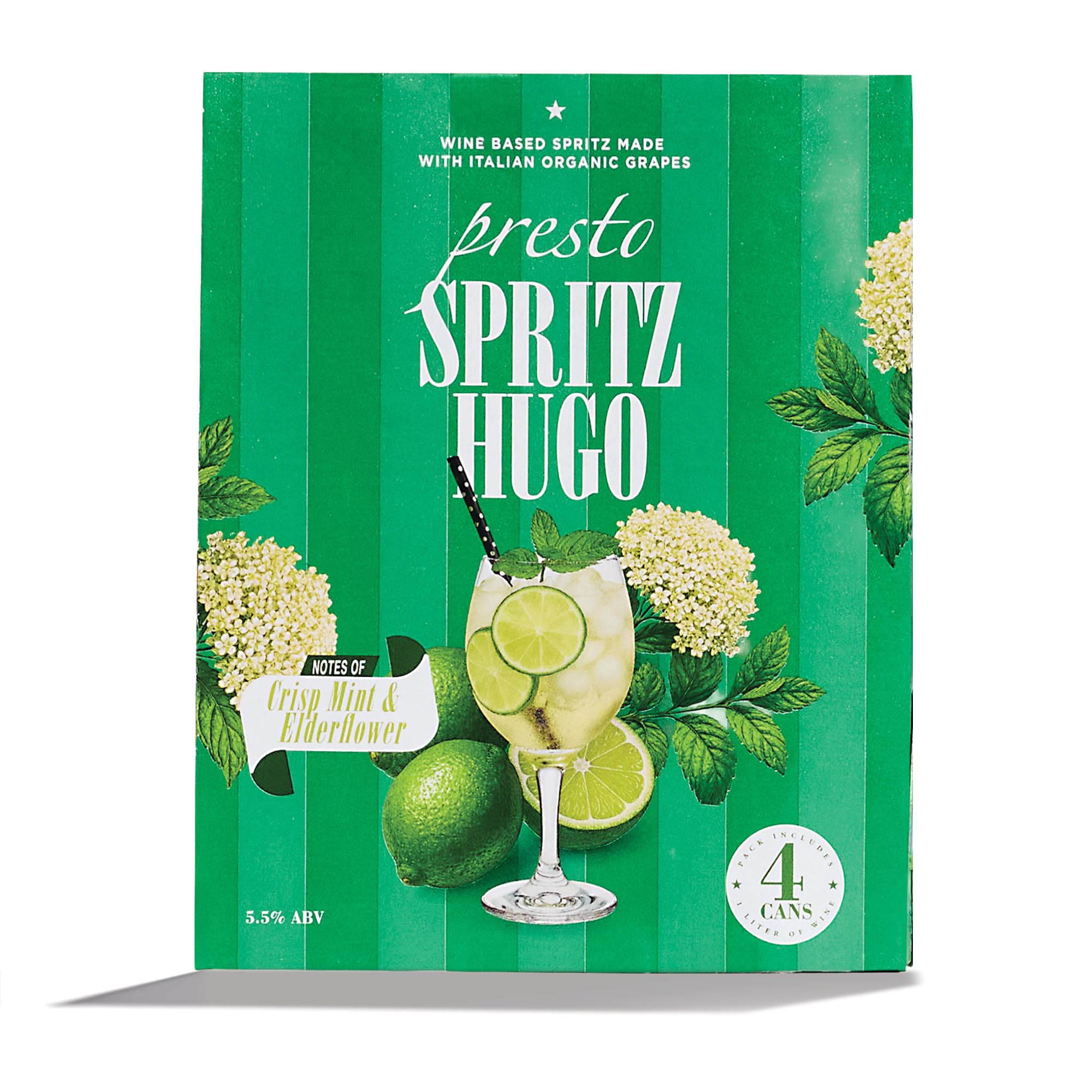Presto Sparkling Spritz Hugo Cocktail 4pk Cans, 250 mL | Grocery