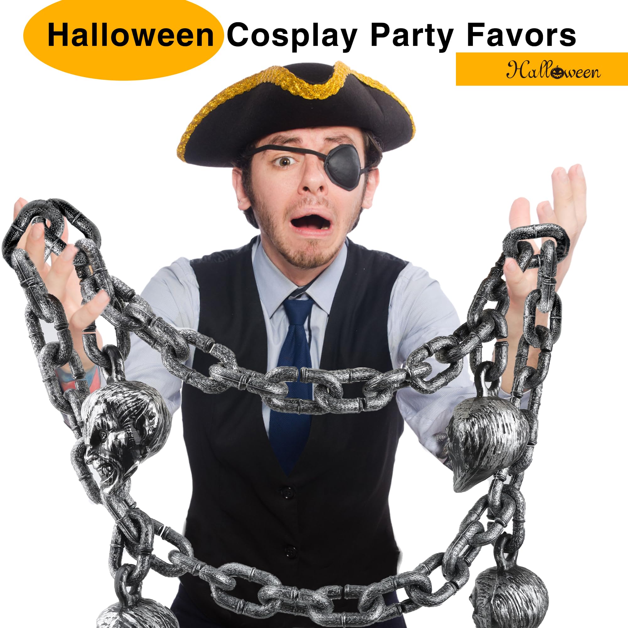 Chaînes Halloween - Accessoire Cosplay - Accessoires Réalistes 1,5