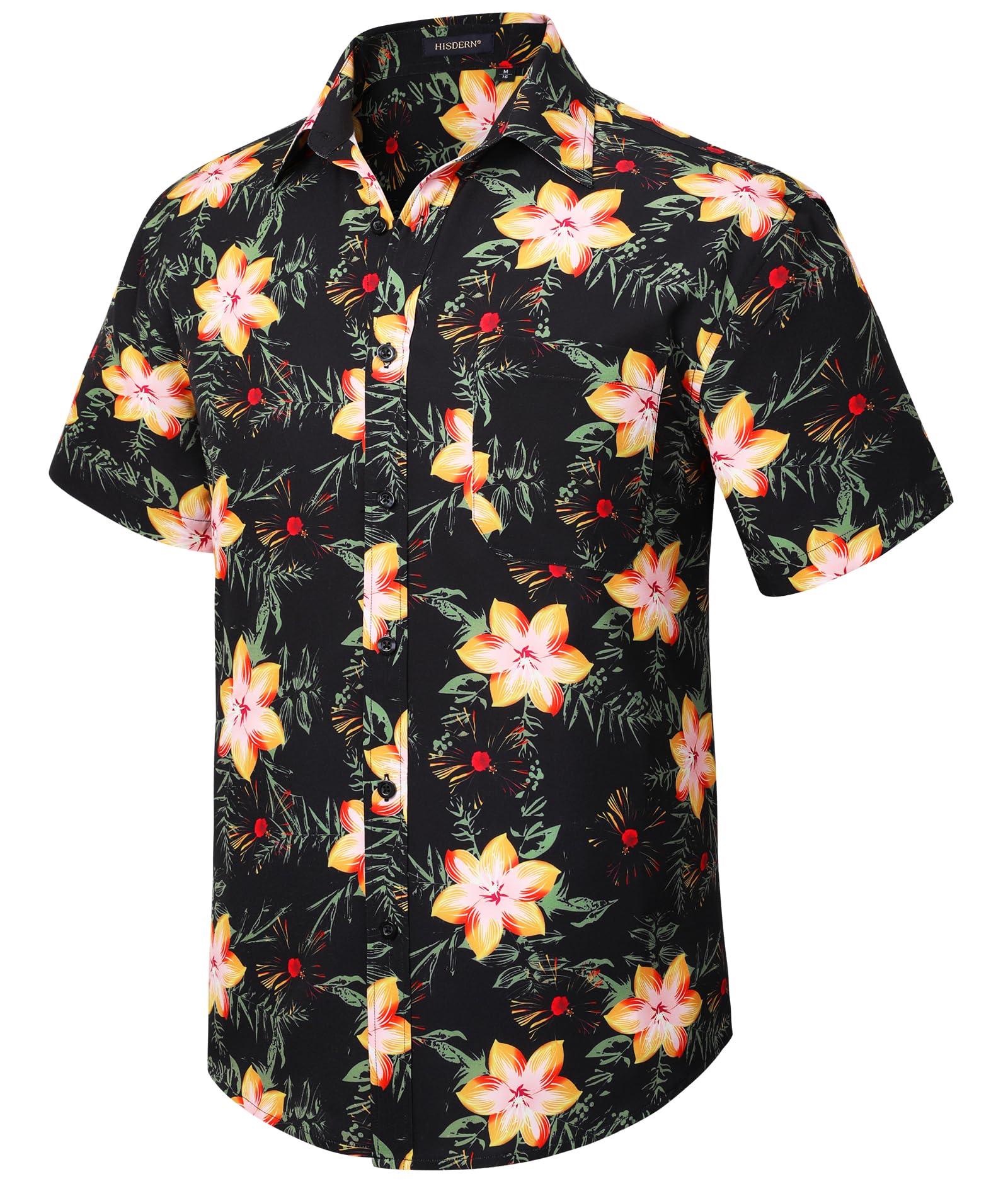 Hawaiian Shirt for Men Casual Summer Short Sleeve Beach Vacation Aloha Hawaii Button Down Shirt Holiday
