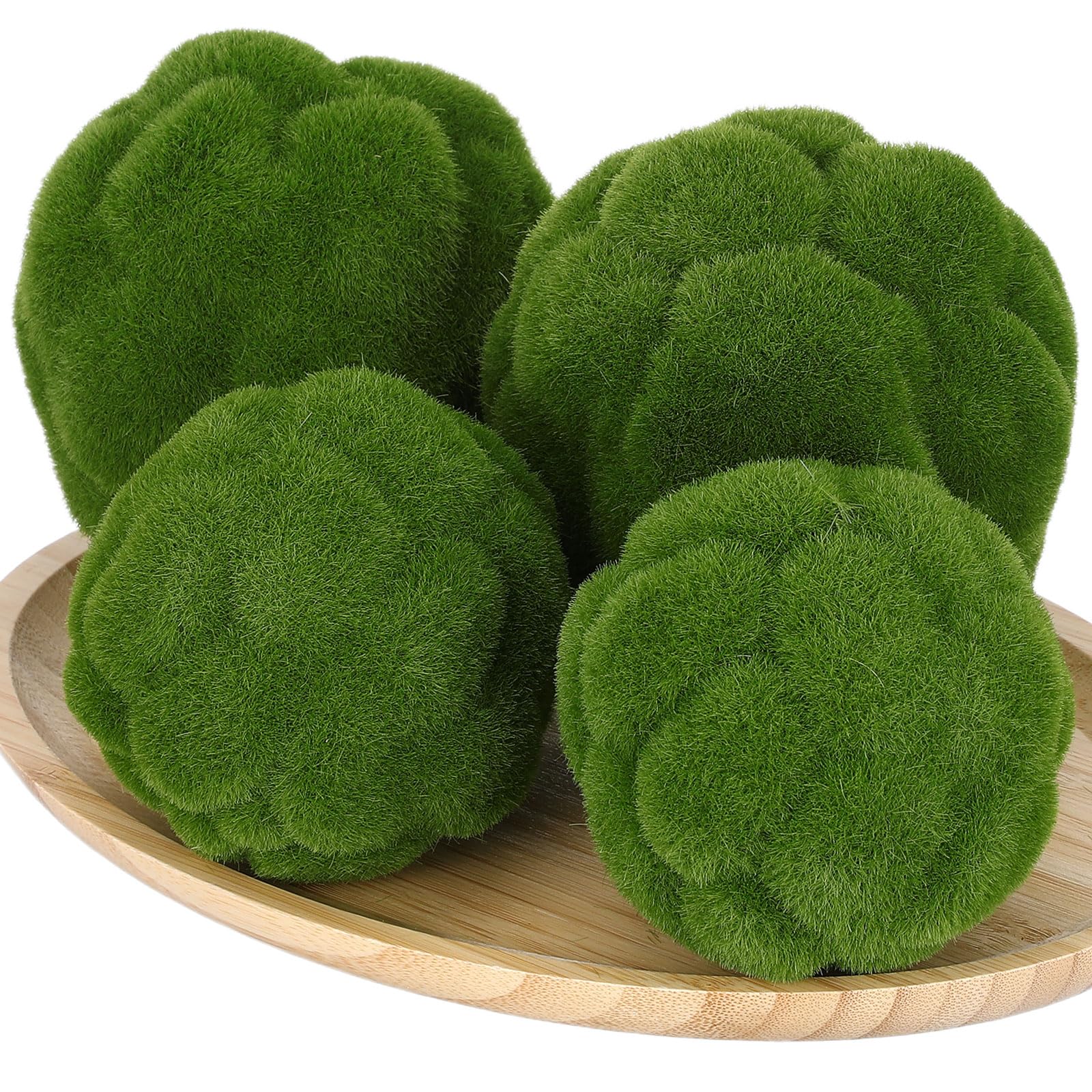Boules de mousse verte artificielles pour sublimer vos espaces sans aucun entretien