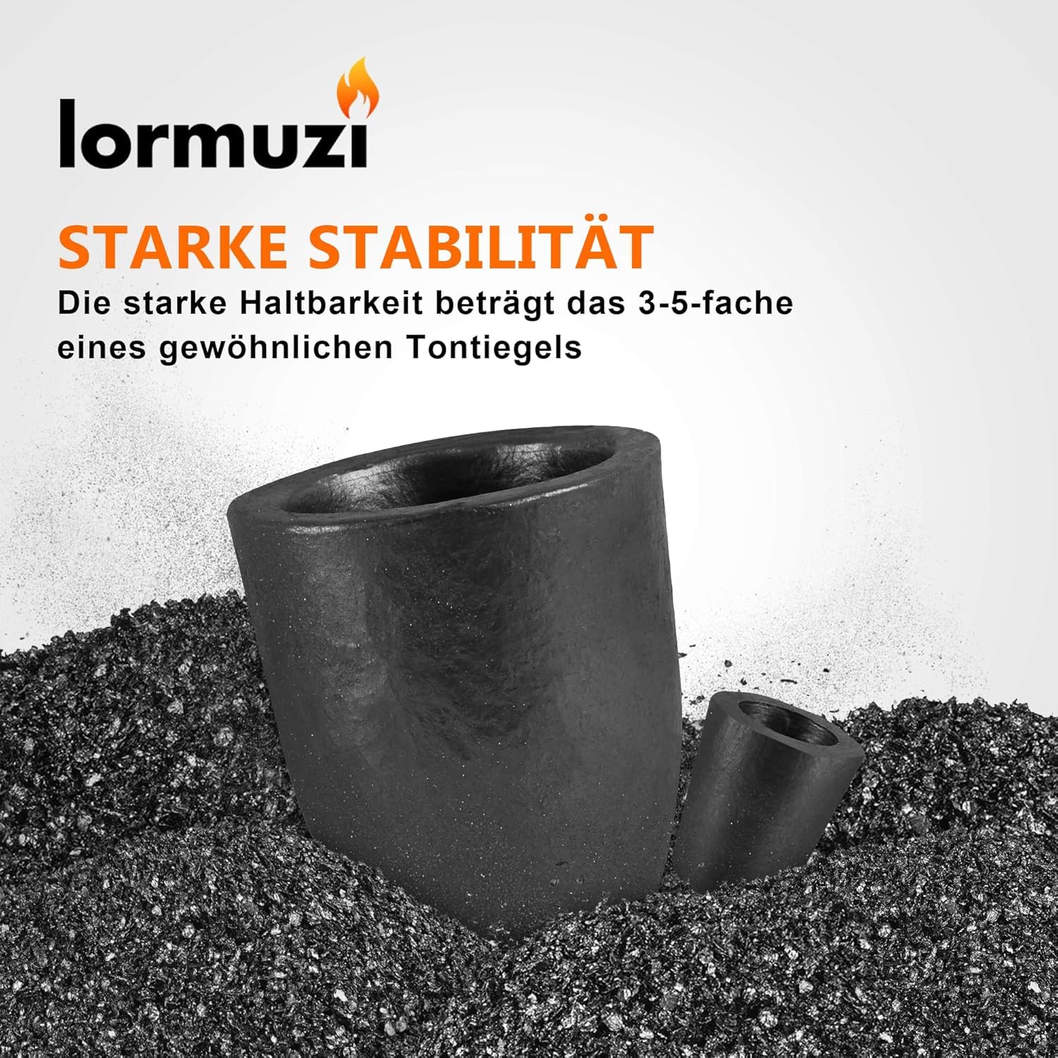 #5s (7kg) Graphite Crucible for Metal Melting Casting Refining Gold Silver Copper Brass Aluminum