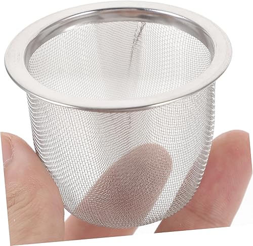 Miniatura 2 de YARDWE Botella de agua de acero inoxidable Tetera Filtro infusor de malla de colador Reemplazo de acero inoxidable Tetera Drenaje Net 8pcs