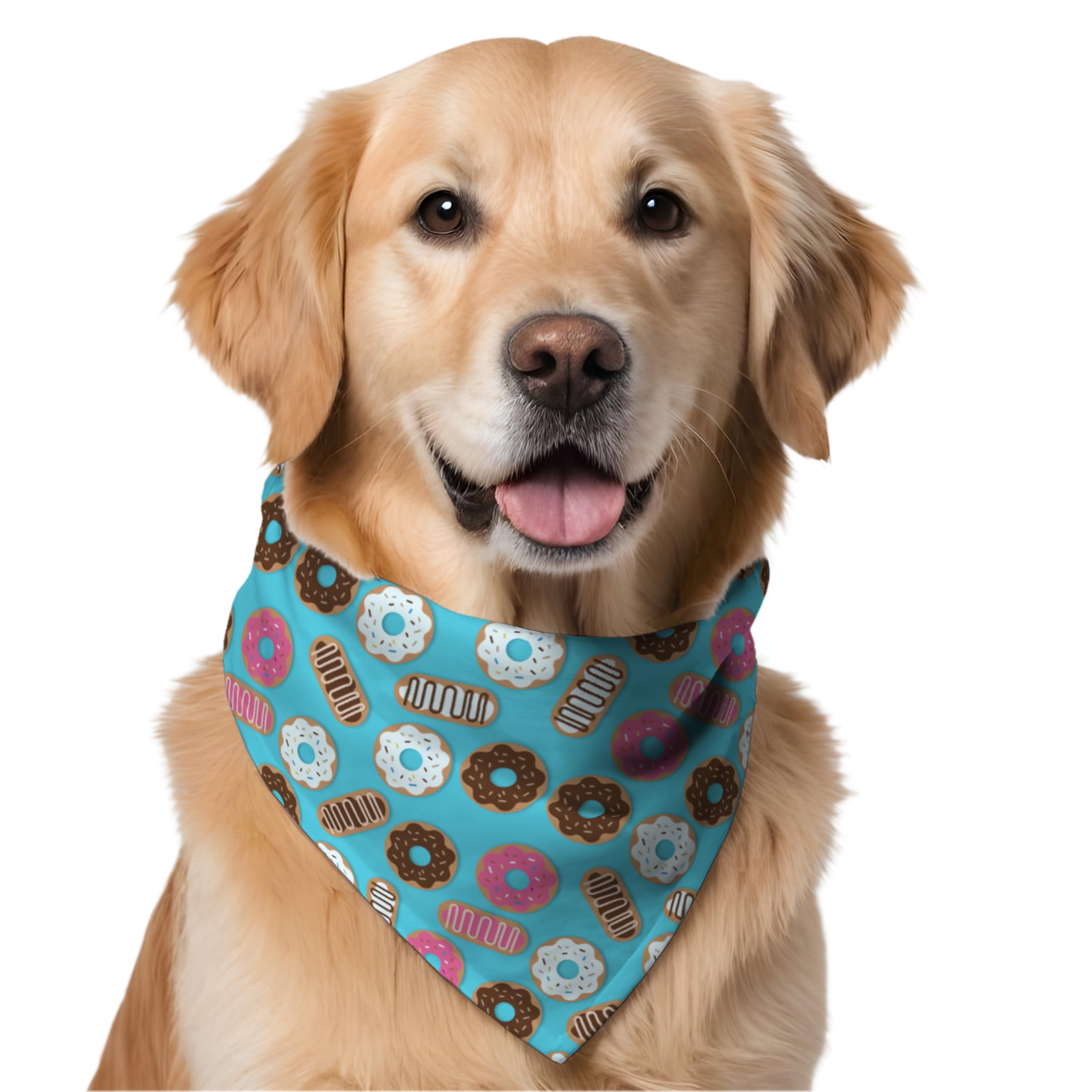 W Brings Happy Birthday Donuts Dog Bandana/Scarf with Cakes & Candles | This Stunning Gorgeous Design Dog Bandana Scarf is Perfect Styling Accessory for Dogs One Size Fits All. (B0CKYV4FBX) Amazon Price History, Amazon Price Tracker