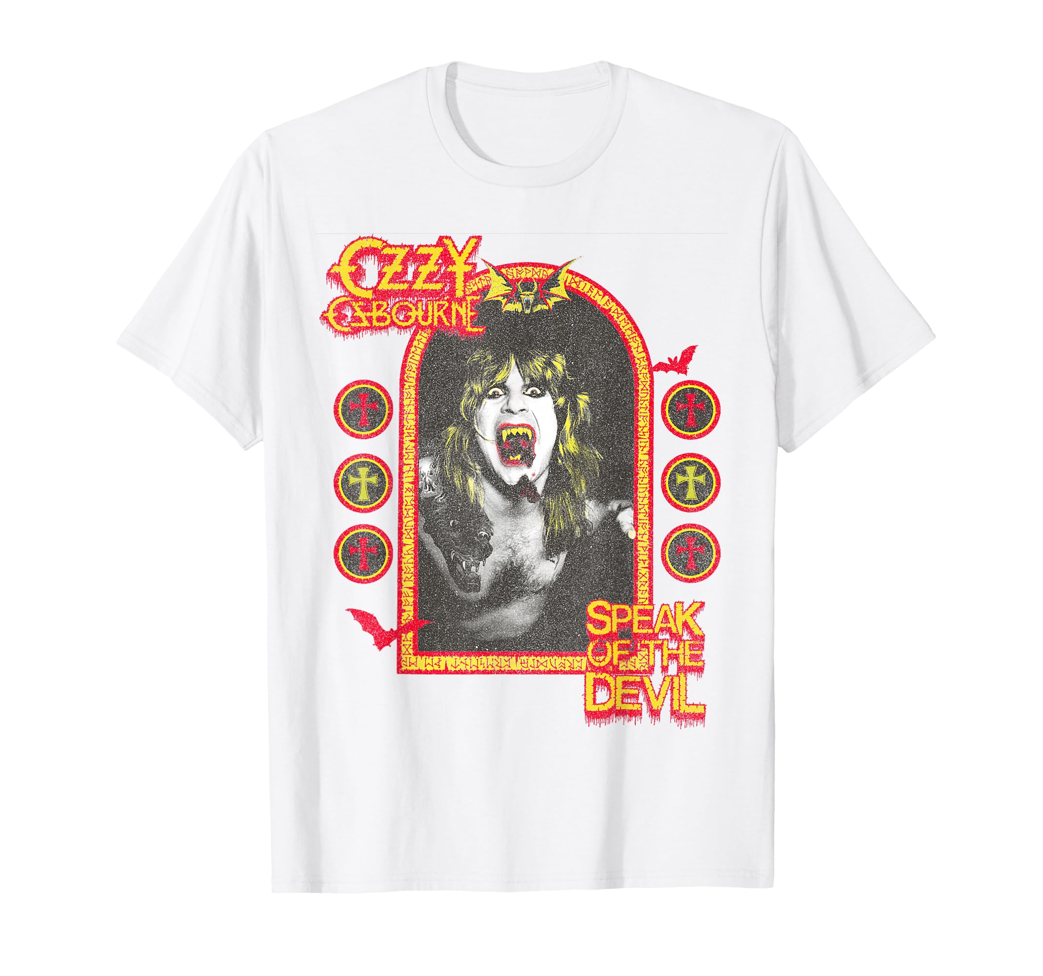 Ozzy Osbourne – Speak Of The Devil Ringer T-Shirt : Amazon.co.uk