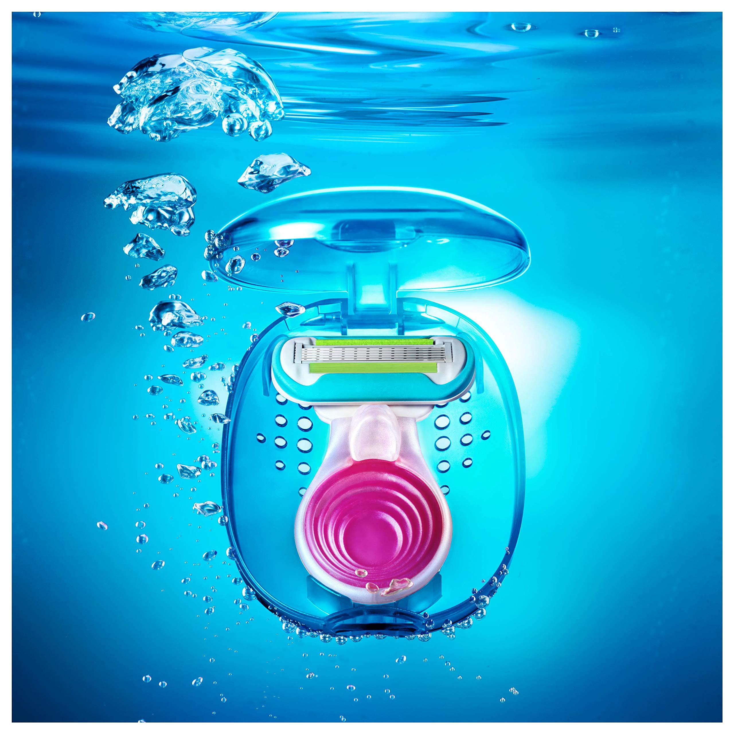 Venus Extra Smooth Rasoir Femme + 1 Lame de Rasoir Recharges, Compact pour les Déplacements [OFFICIEL]