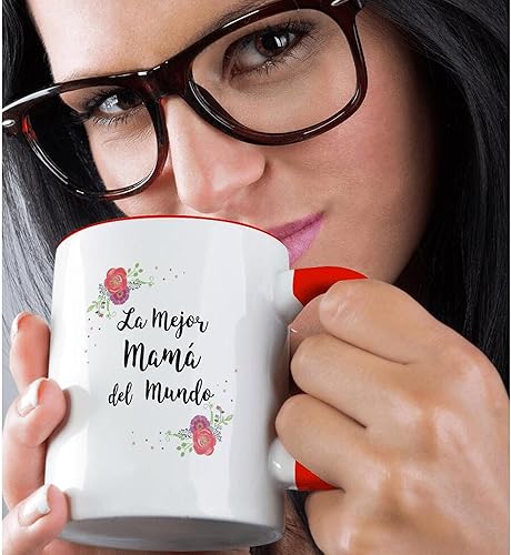 Miniatura 2 de 3dRose Floral La Mejor Mama del Mundo Española Mejor Mamá del Mundo más grande - Tazas (mug_312370_5)