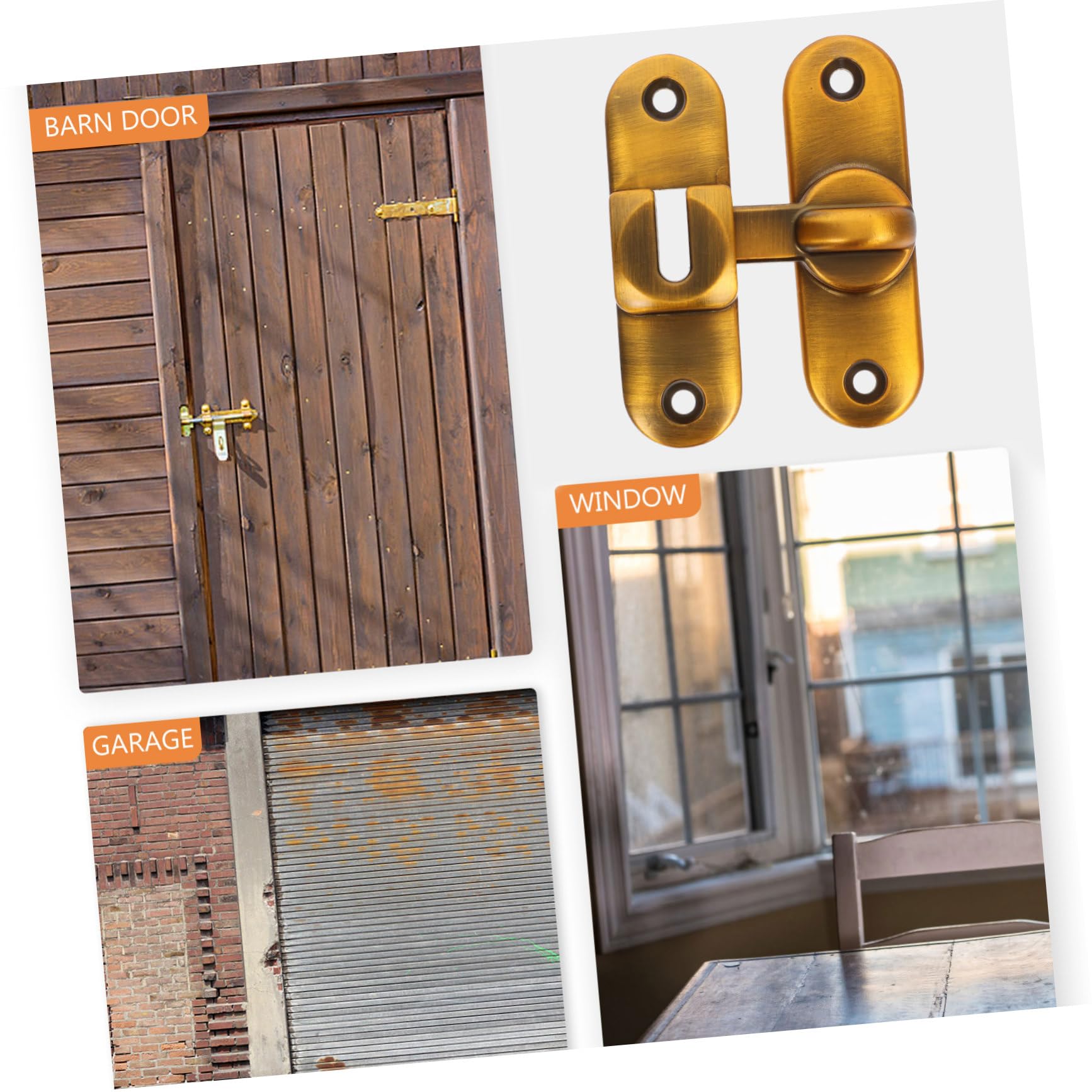 Gadpiparty 5ensembles Loquet De Sécurité Acier Inoxydable Pour Porte Coulissante Latch Résistant Pour Bâtiments Salles De Bain Et Plus