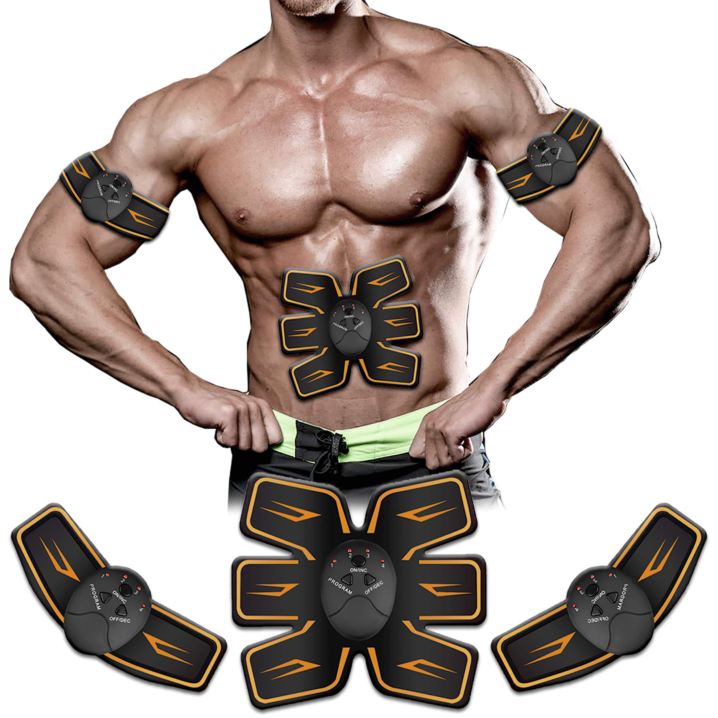 AILEDA Abs Trainer Muscle Stimulator,EMS Muscle Toner, Abdominal Toning Belt Muscle Trainer