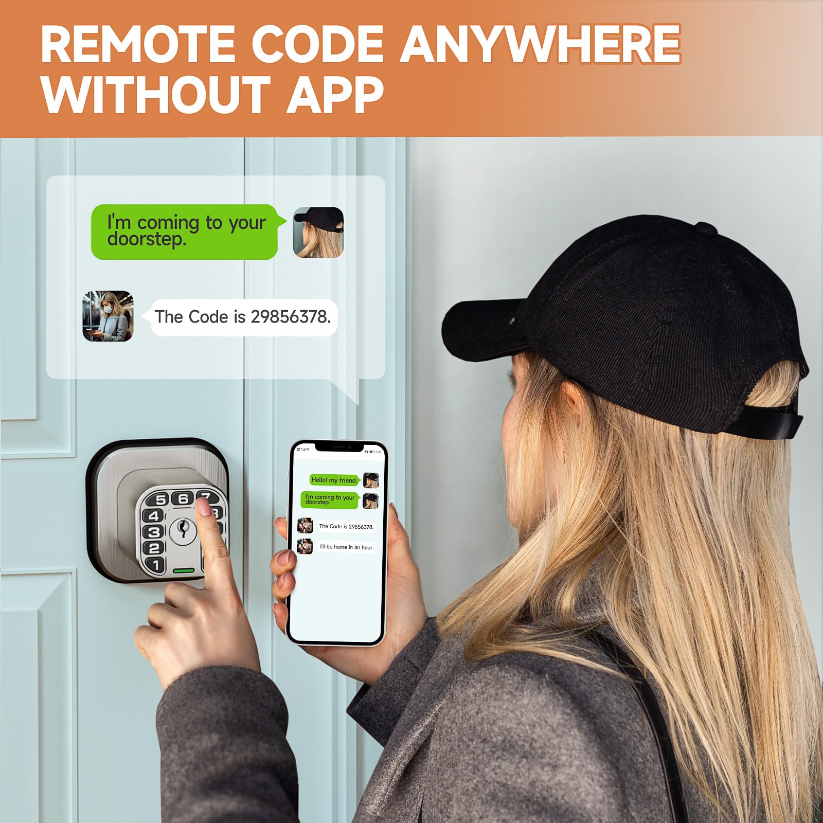 Keypad Door Lock - Waterproof & Auto Lock -5