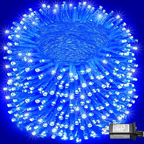 Miniatura 23 de Guirnalda de 300 luces LED para exteriores, 300 luces LED conectables de Navidad para interiores, impermeables, con 8 modos, luces de hadas Multi
