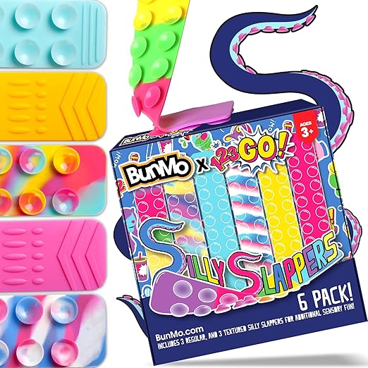 BUNMO 6pk Sensory Suction Toys - Engaging Creative & Imaginative Play - Sensory Toys for Children 3+