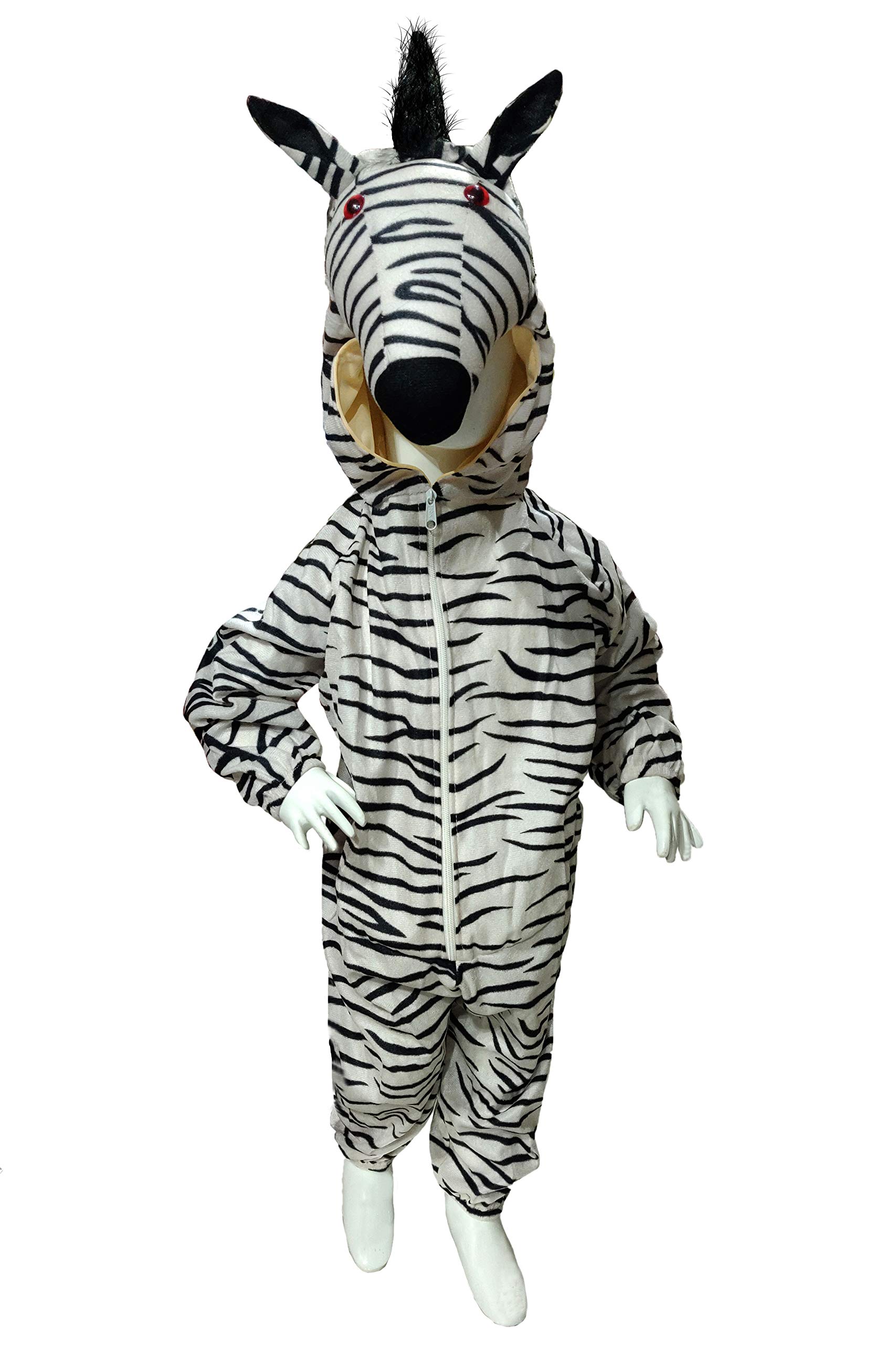 Chandu Ki Dukan Zebra Animal Fancy Dress Costume For School Competition (7-8 Yrs) Multicolor, Synthetic (B081H4QDF7) Amazon Price History, Amazon Price Tracker