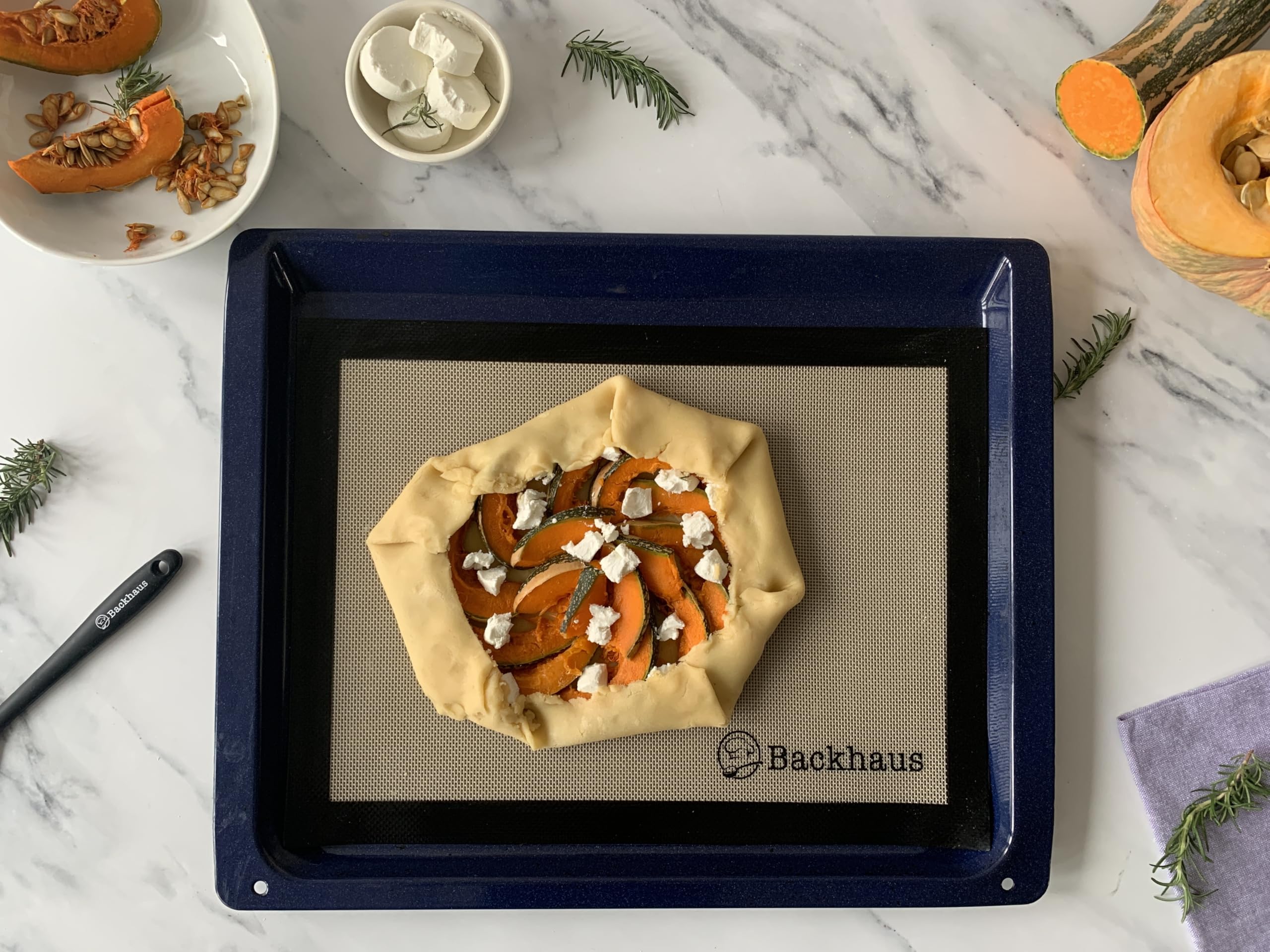 Backhaus FelxBakeTapis de Cuisson Anti-Adhérent en Silicone et Fibre de Verre [Lot de 2], Feuille de Cuisson et Pâtisserie de Standard Restauration