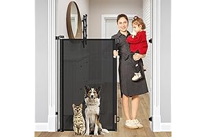 48-Inch Extra Tall Retractable Baby and Pet Gate