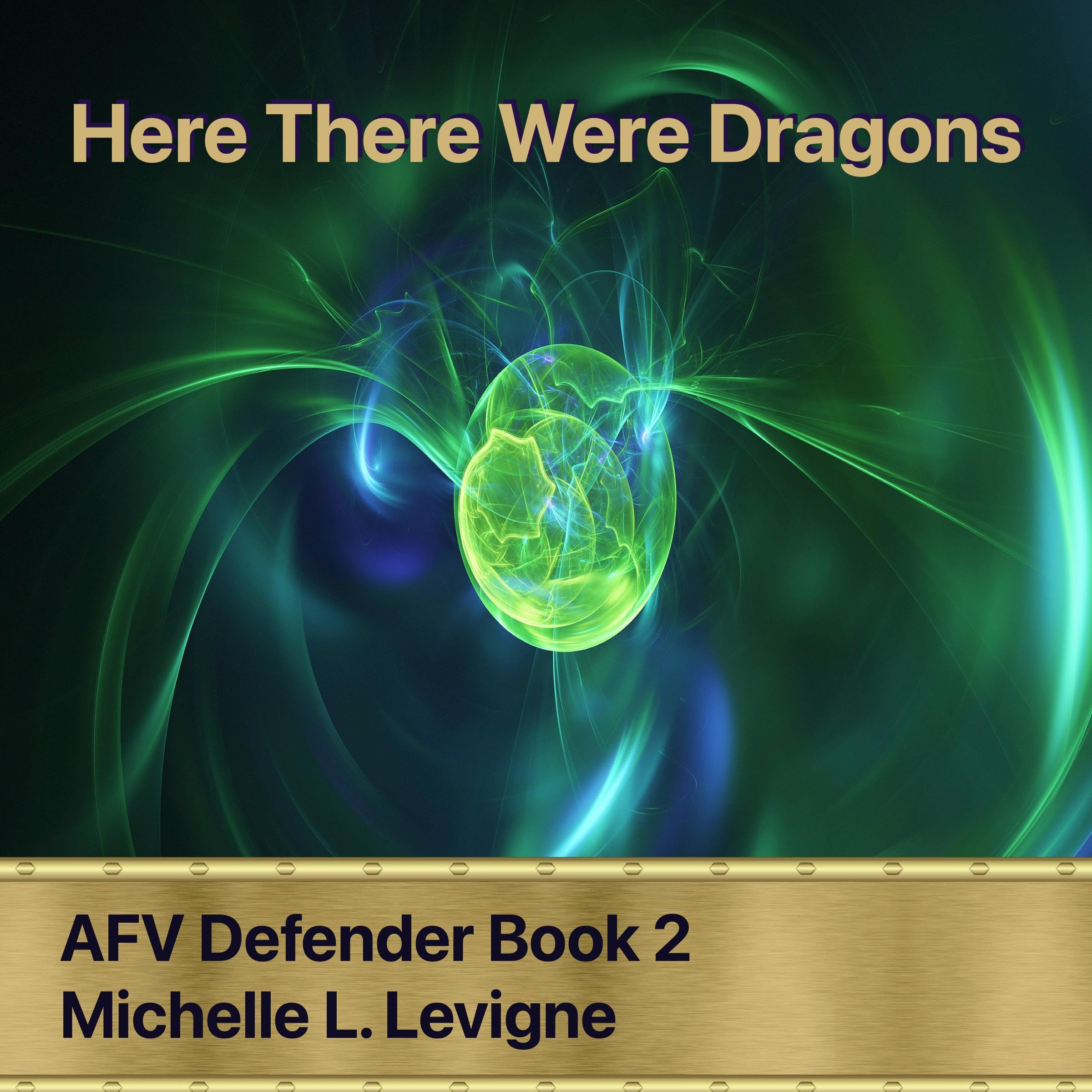 Cover art for Here There Were Dragons