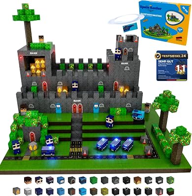 Magnetbausteine Polizei 80 Teile, Magnetic Building Blocks Kinder ab 3 | Magnetisch · Magnetische Bausteine, Magnetblöcke, Magnetsteine & Bauklötze · Geschenk · mit 150er-Set erweiterbar