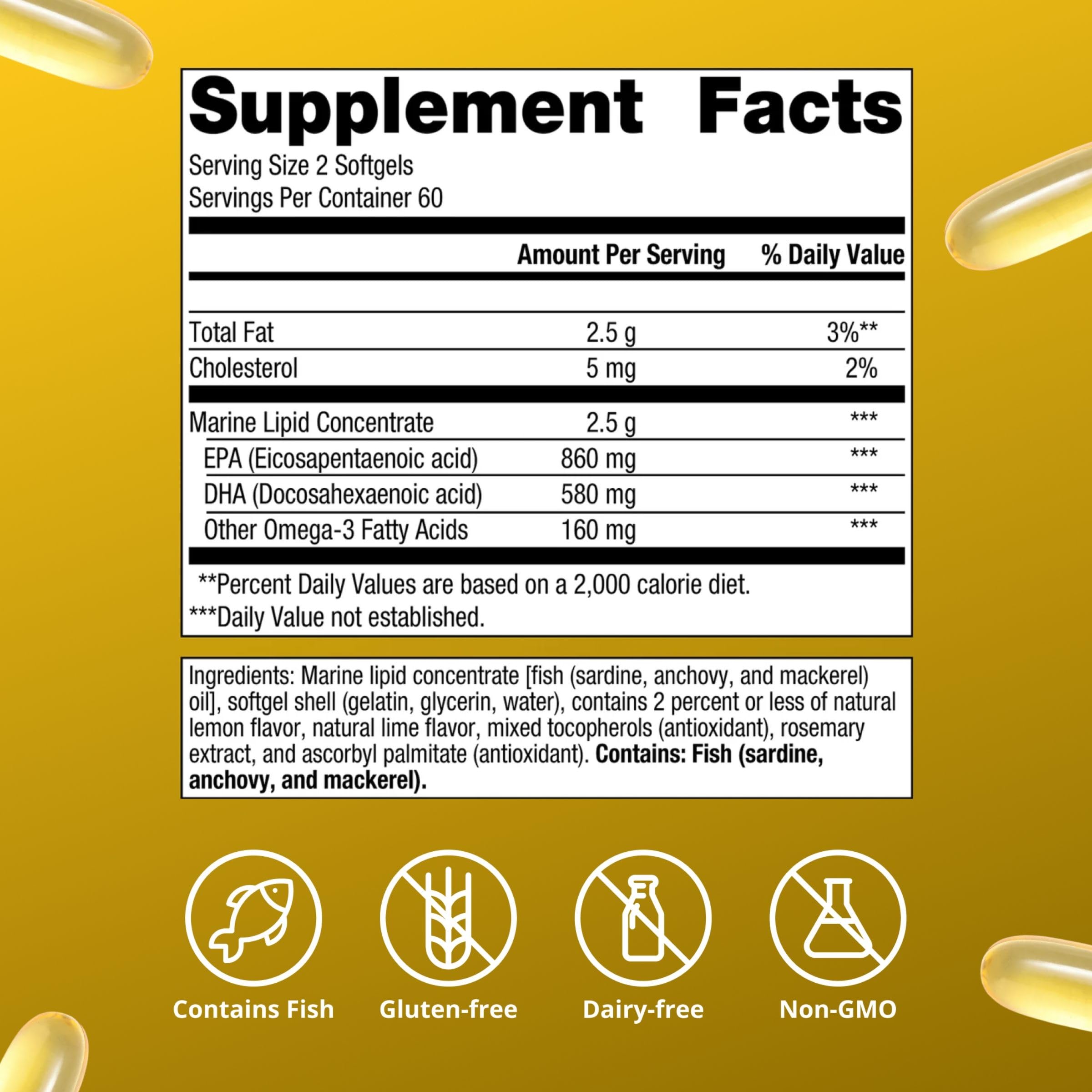 Metagenics OmegaGenics Fish Oil EPA DHA 720 mg Omega 3, 120 Softgels — Amazon image 4