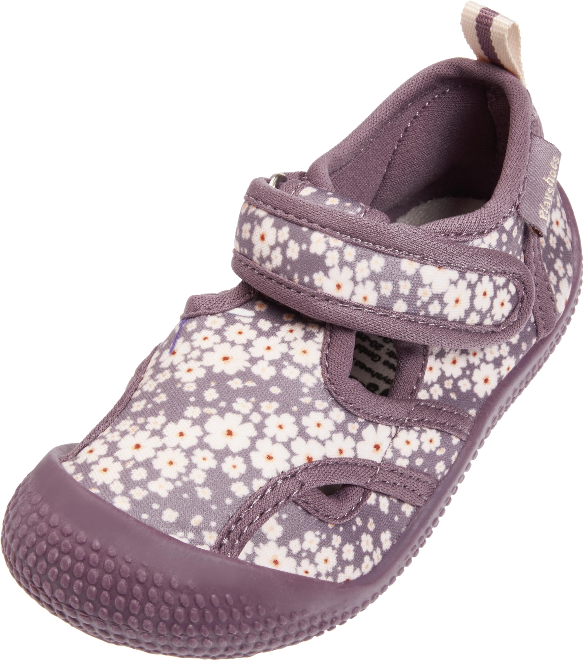 Playshoes Unisex Kid's Badeschuhe Aqua Shoes, Purple Flowers, 8.5/9 UK Child