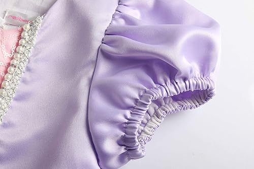 Miniatura 5 de ReliBeauty - Disfraz de princesa de manga corta para niña