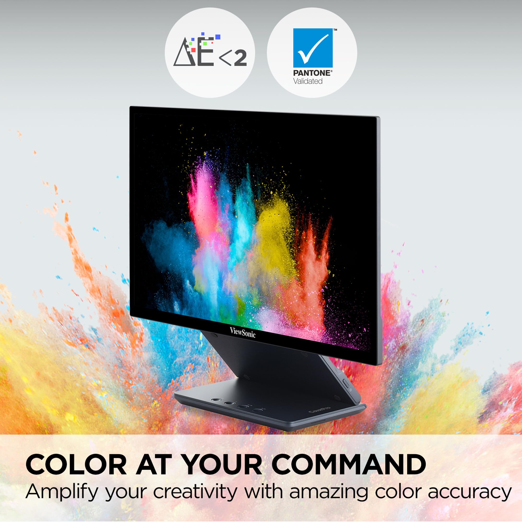 ViewSonic VP1656 15.6 Inch 1200p ColorPro Monitor IPS Display with Pantone Validated Color Accuracy for Immersive Second Screen Productivity Advanced Ergonomics 40W USB-C and Micro HDMI Input product thumbnail 4