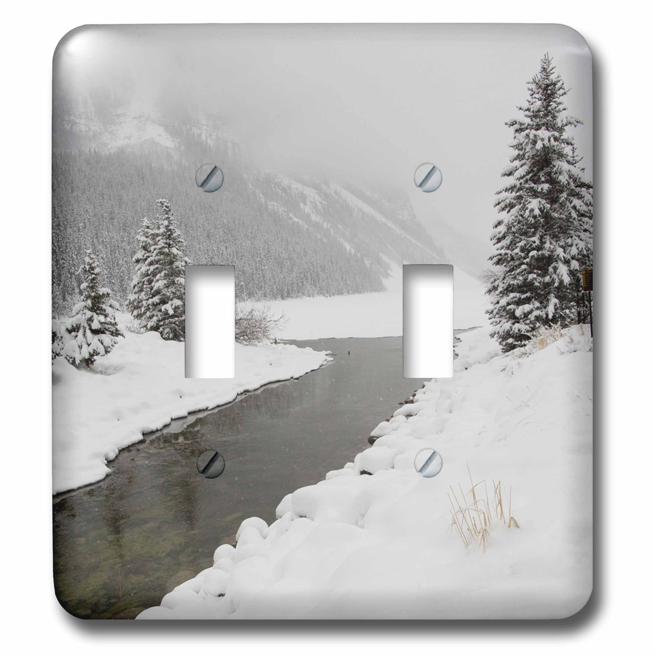 Lake Louise Winter Snow décoration murale pour chalet et salon