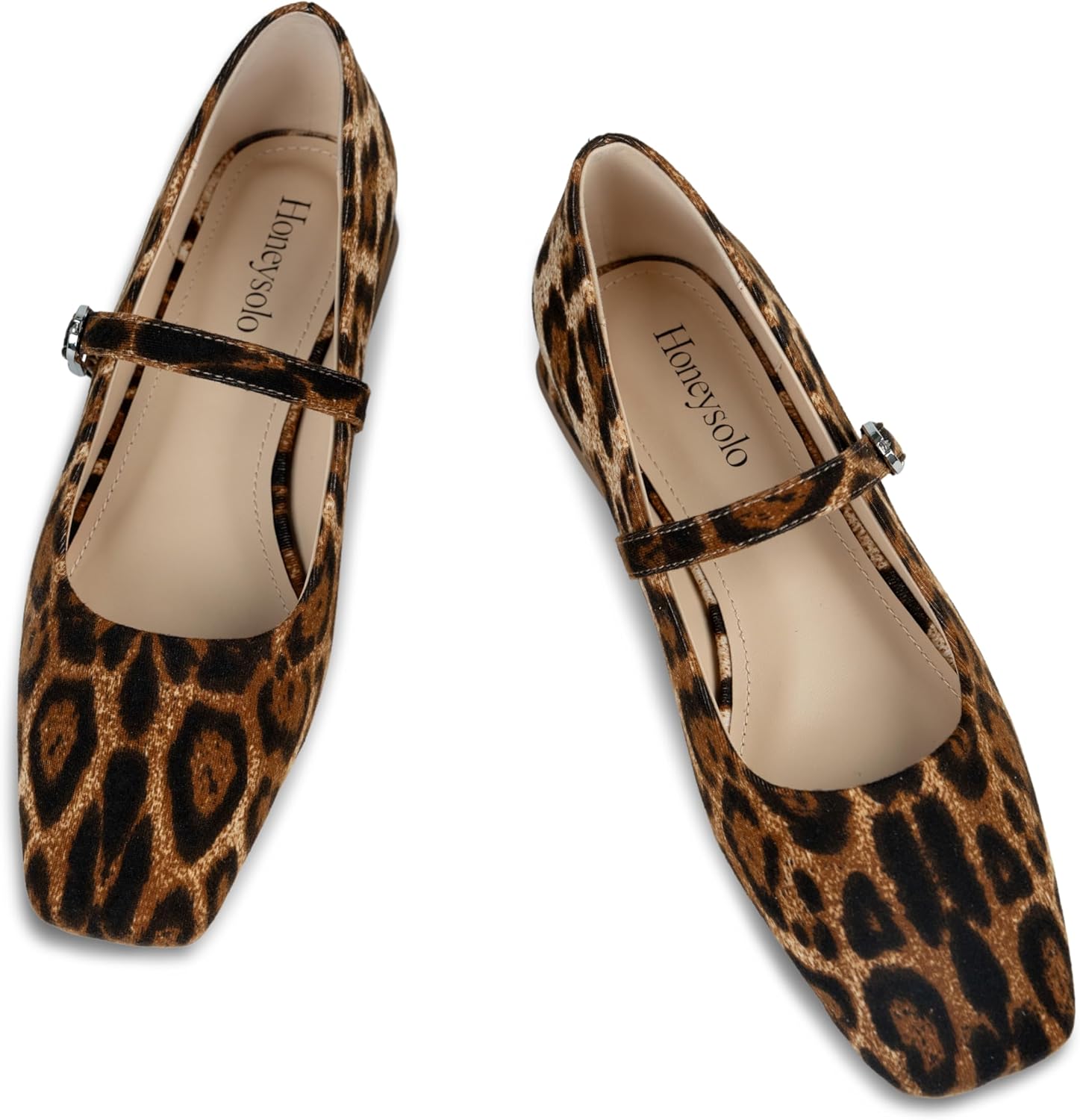 Low Heel Adjustable Strap Ballet Flats for Daily Work and Casual Wear - Image 5