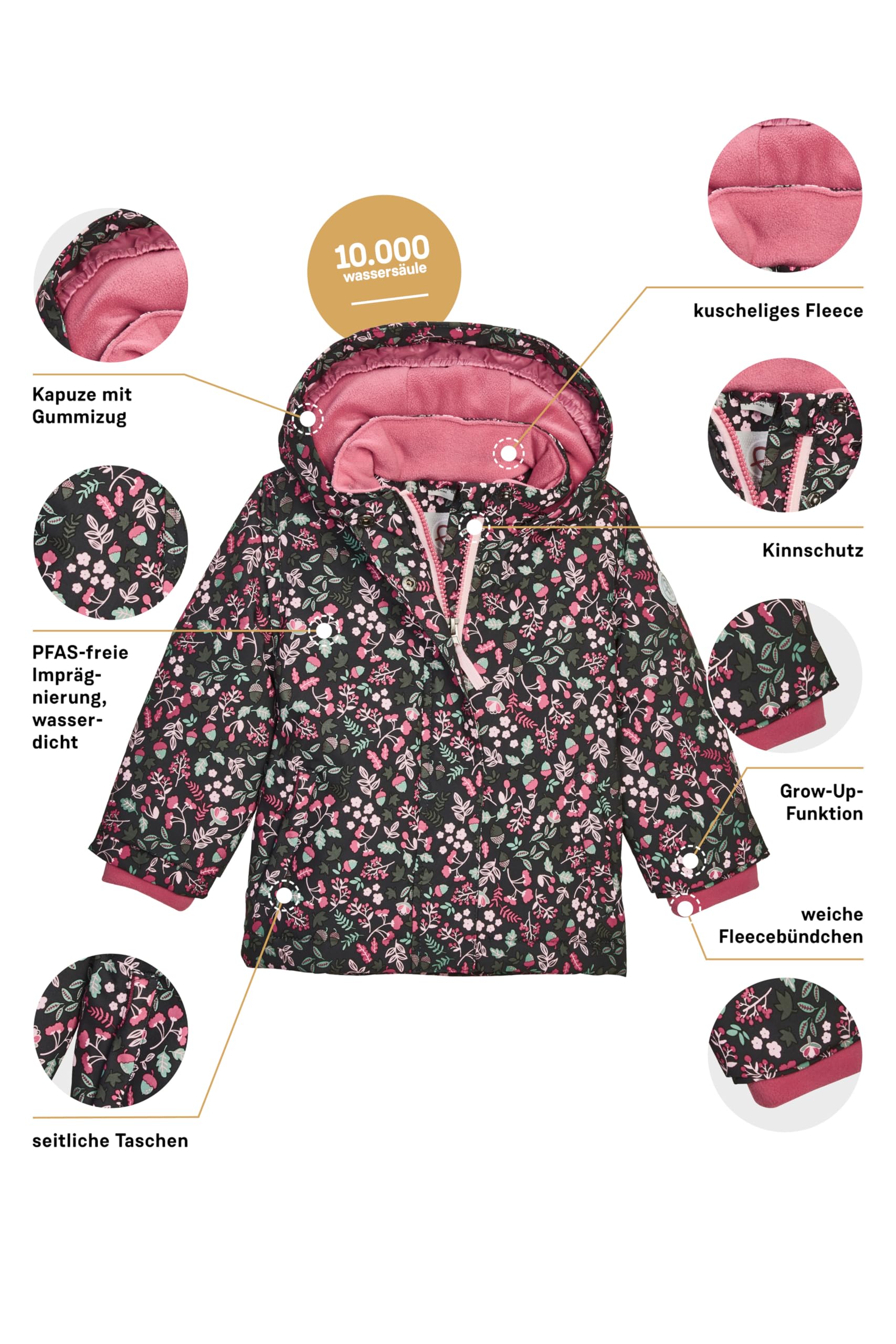 first instinct by killtec Fiow 13 Mns Jckt Chaqueta funcional/chaqueta de exterior con capucha Unisex bebé