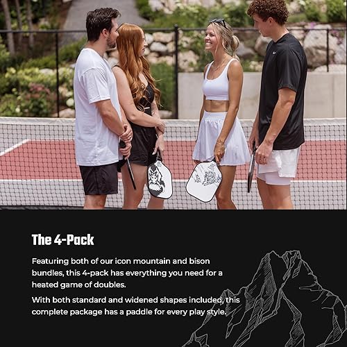 Miniatura 7 de Graphite Pickleball Paddles - Lightweight Pickleball Rackets  Honeycomb Composite Core Improves Pickle Ball Placement and Increases Power