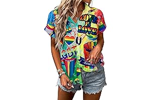 Inspiring Pride Outfits for Women: LGBT Rainbow Graphic Tees with Inspirational Messages