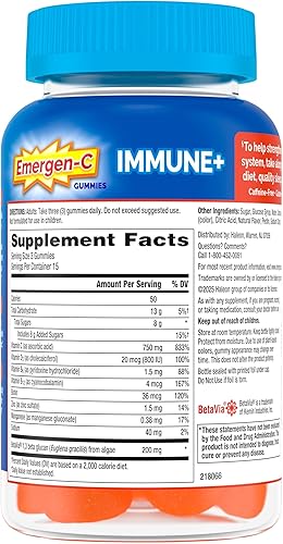 Miniatura 10 de Suplemento dietético masticable Emergen-C Suplemento dietético masticable tableta con vitamina C y vitamina B6 1 1