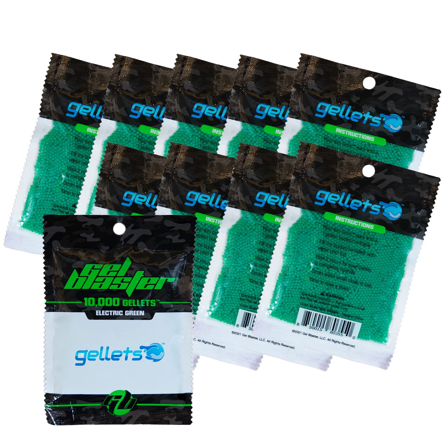 Buy Gel Blaster Gellets Refill Ammo (10 Pack 10,000 Gellets Per Pack