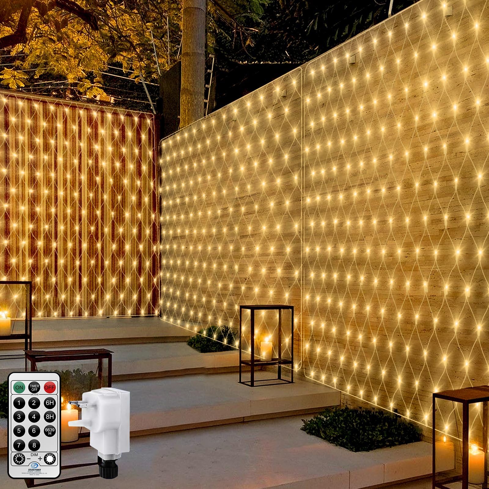 CORST Net Lights Outdoor Indoor Mesh Lights Plug in, 3M X 2M 200LED