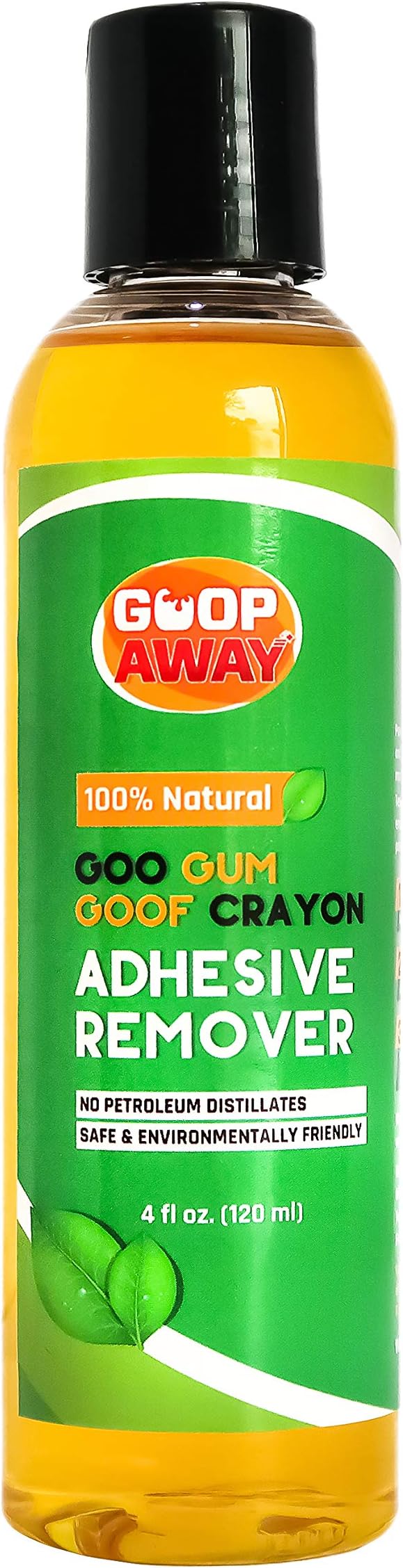 GoopAway - Eco Friendly Green 100% Natural Adhesive Remover - Chemical and Petroleum Free Sticker Remover