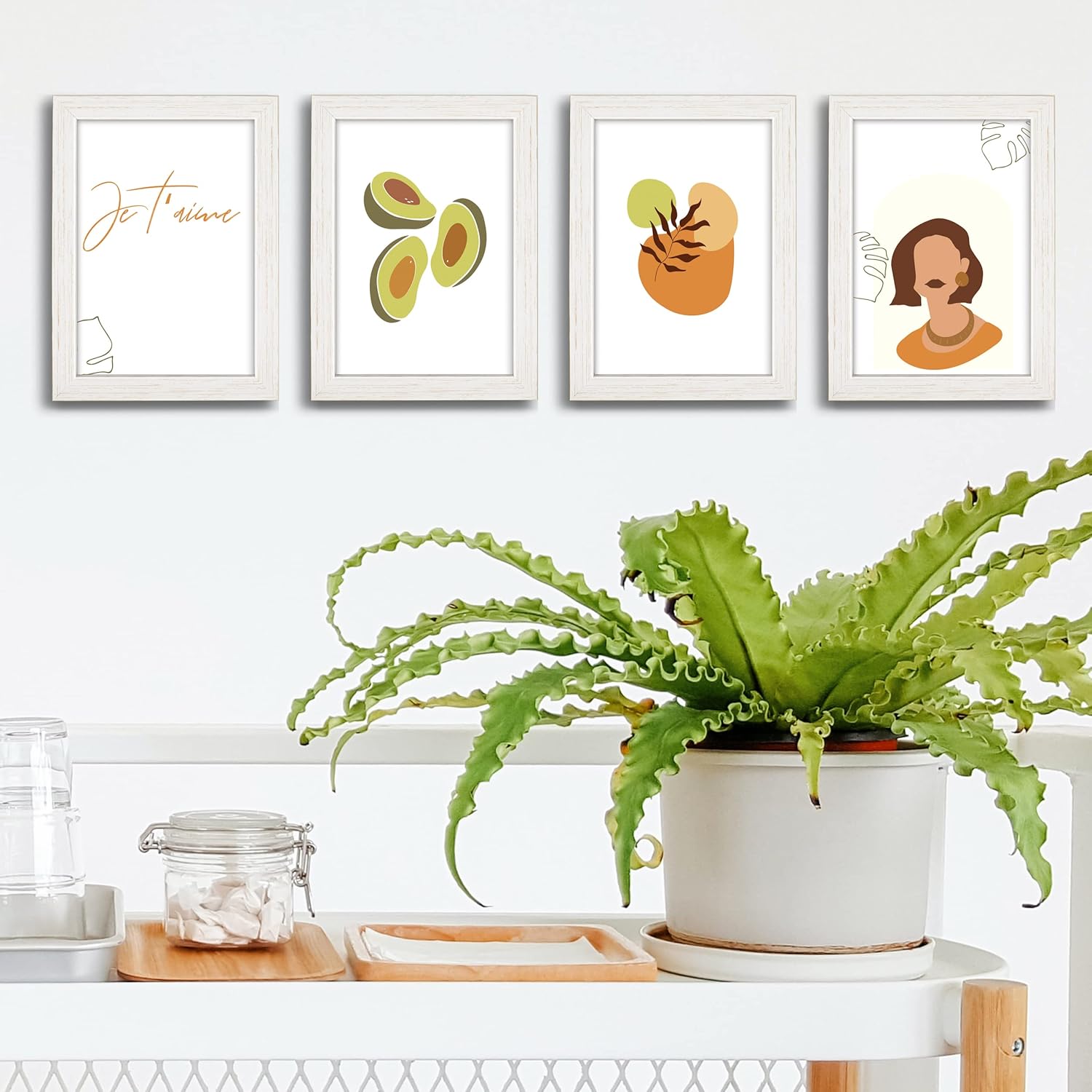 Buy Annecy 5x7 Picture Frames 4 Pack, Distressed White Rustic Photo