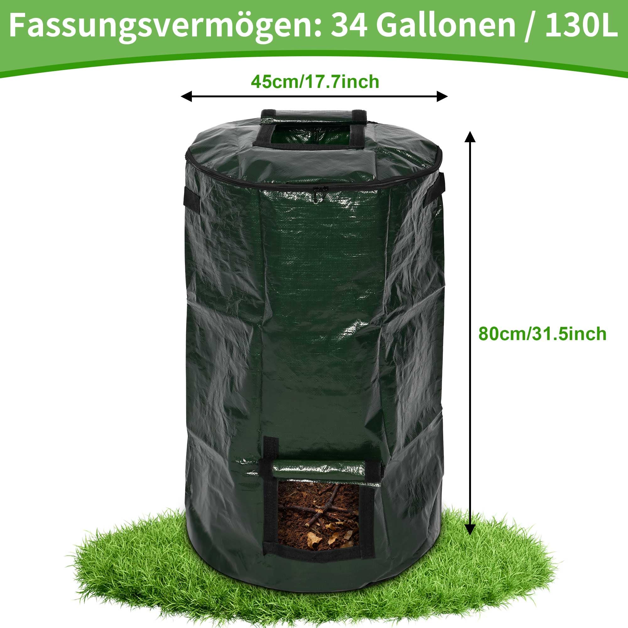 aleawol Composteur jardin