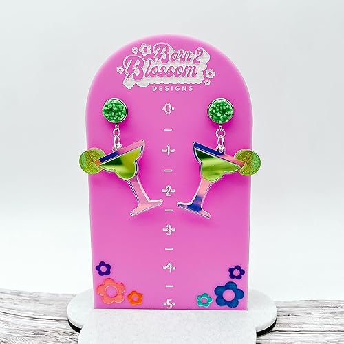 Miniatura 2 de Margarita Dangle EarringsCinco De MayoFun Party Summer DrinkHand-made acrylic earrings from Wisconsin USA