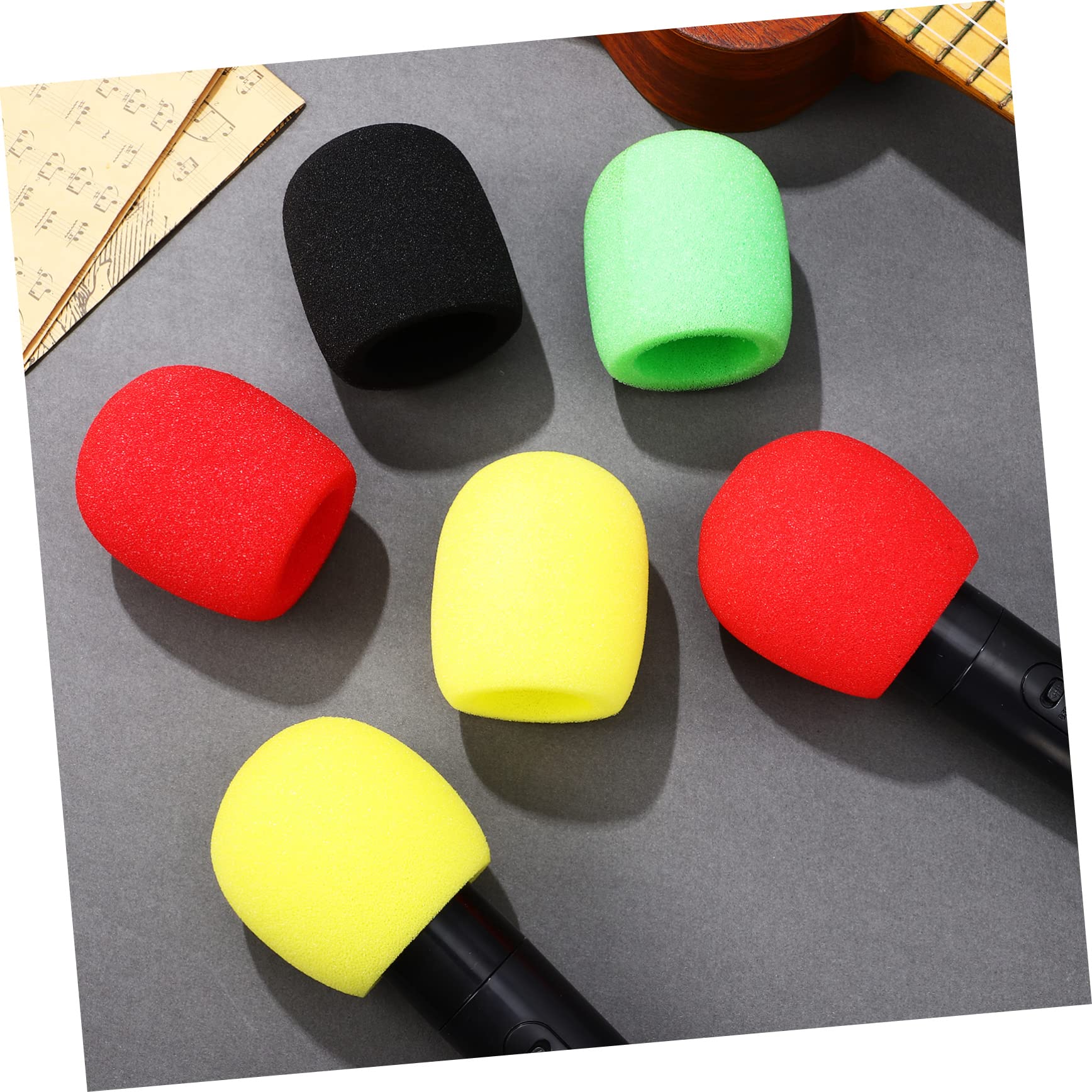 ifundom Lot De 2 Filtres Anti-vent Pour Microphone Housse De Universelle Pour Microphone Coupe-vent Et Éponge Pour Enregistrement 32 Pièces X 2