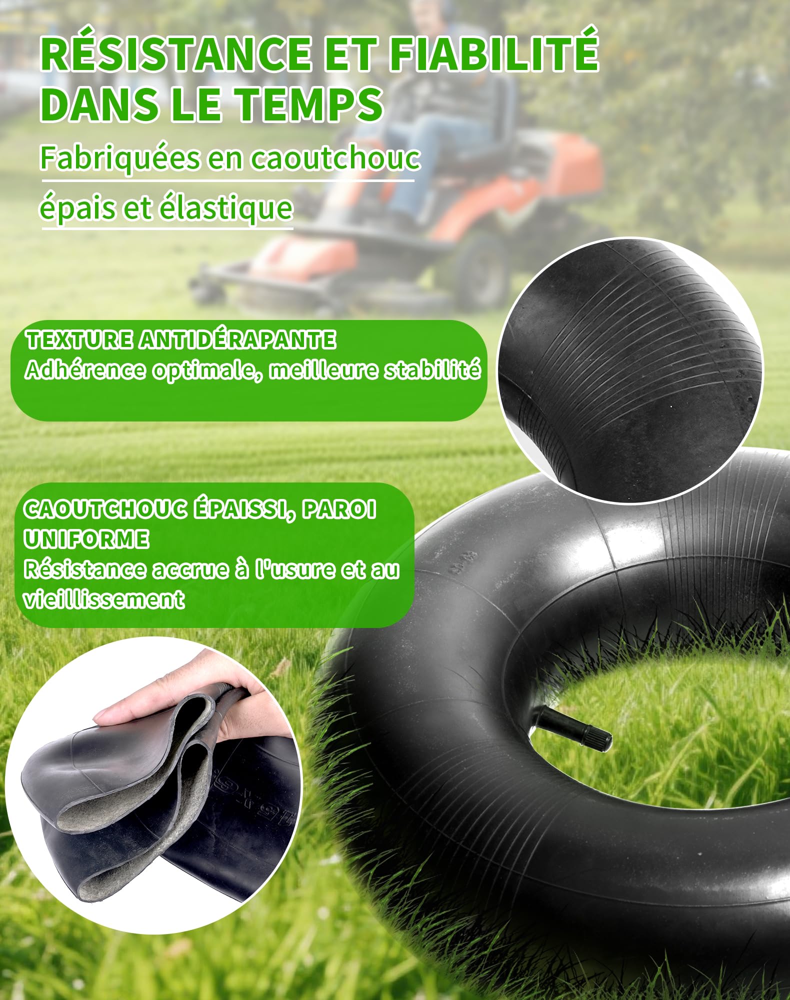 Chambre à Air 13x5.00-6 Valve Droite | Réparation Pneu | Achat Rapide