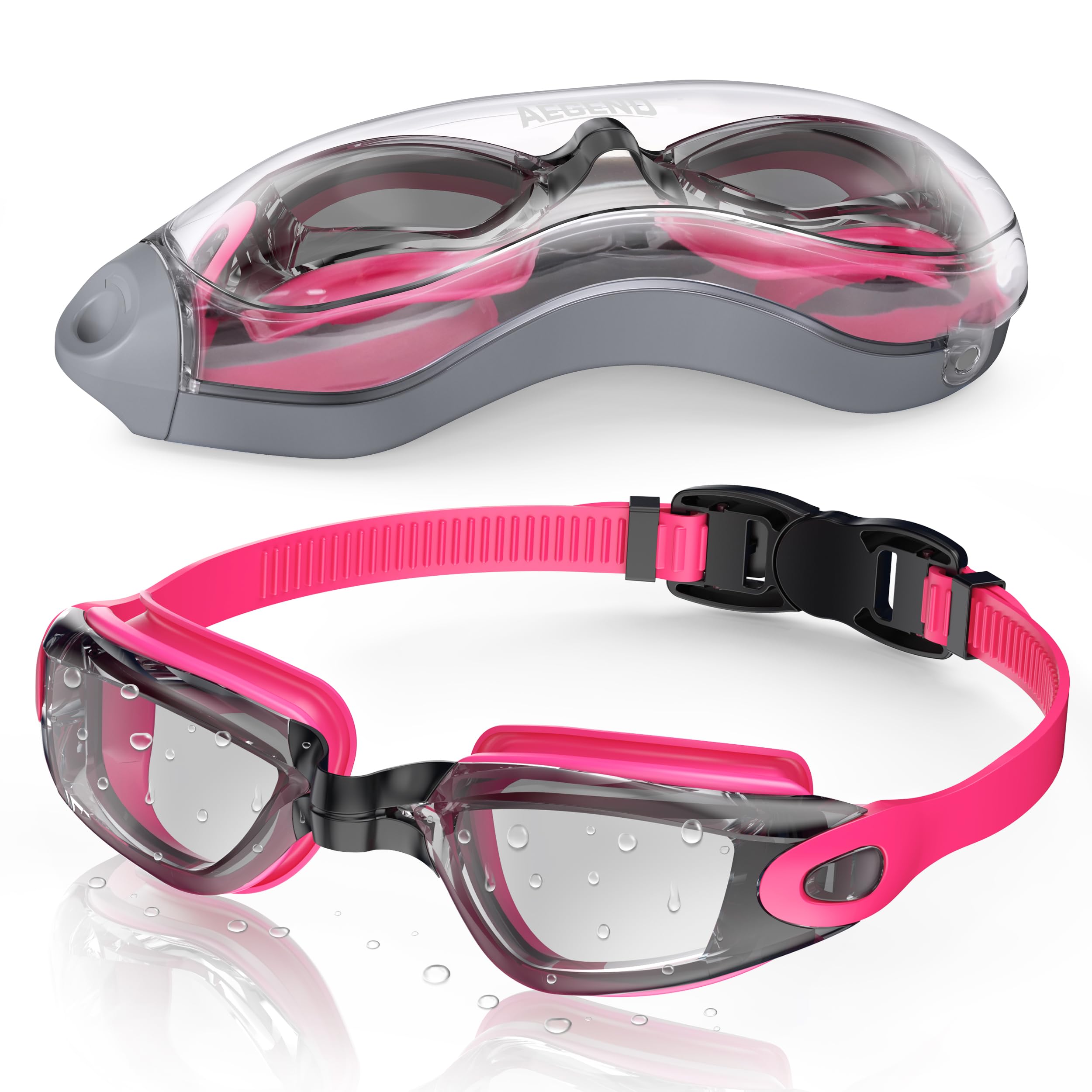 Aegend Swim Goggles, Swimming Goggles No Leaking Full Protection Adult Men Women Youth