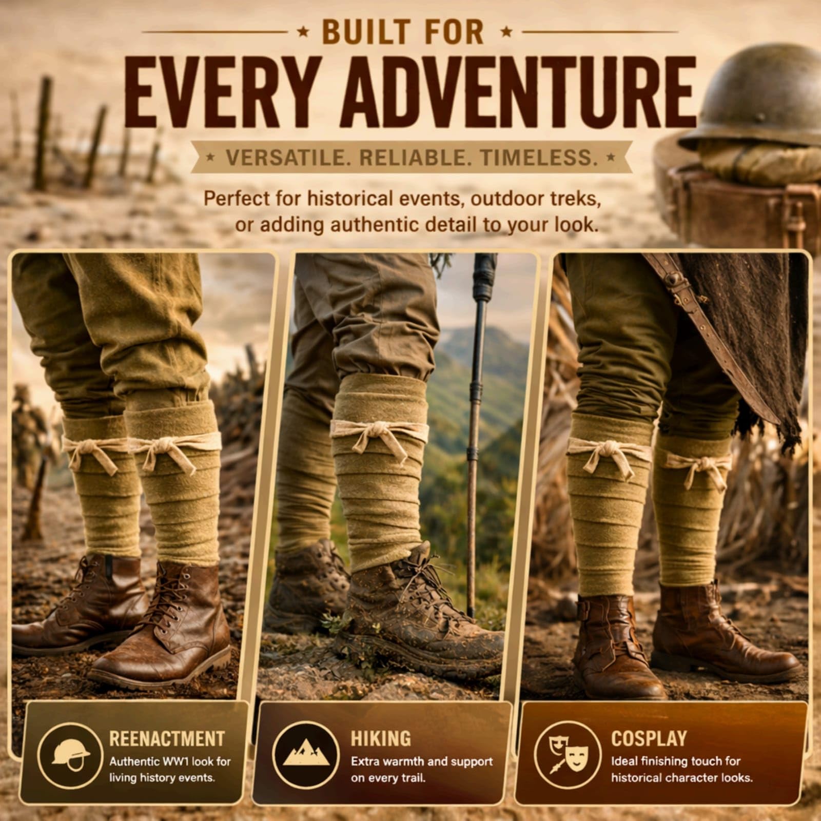 warreplica Britannico WW1 Lungo Stucchi. mollettiere