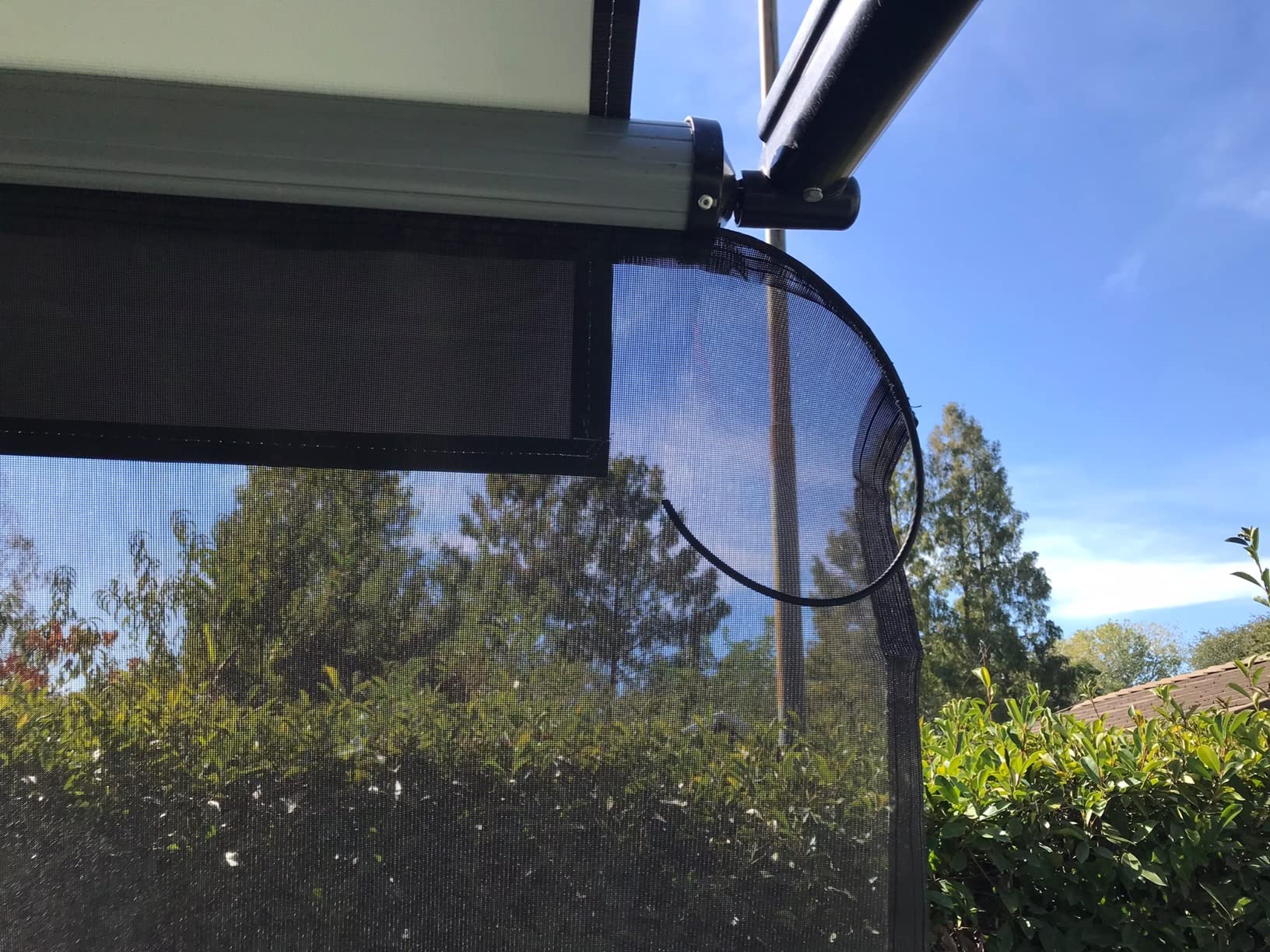 $9/mo - Finance STMGW RV Awning Side Shade Screen, 9’X7’ Black Mesh UV ...