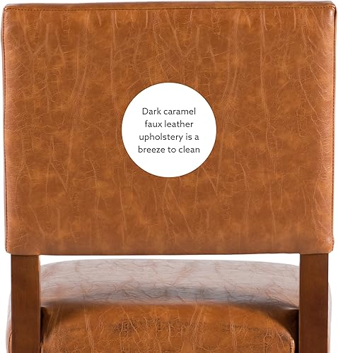 Miniatura 13 de Linon Brook, taburete de mostrador caramelo, 19 pulgadas de ancho x 22 pulgadas de profundidad x 40.5 pulgadas de alto, Carmel