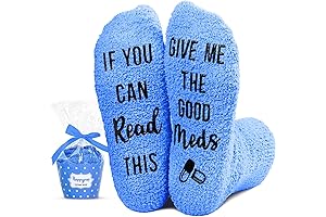 Cheerful Cozy Socks with Anti-Slip Grips for Post-Surgery Comfort