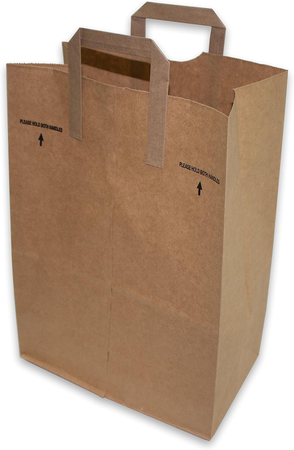 2dayShip Paper Retail Grocery Bags with Handles 12 x 7 x 17 inches, 25 Count