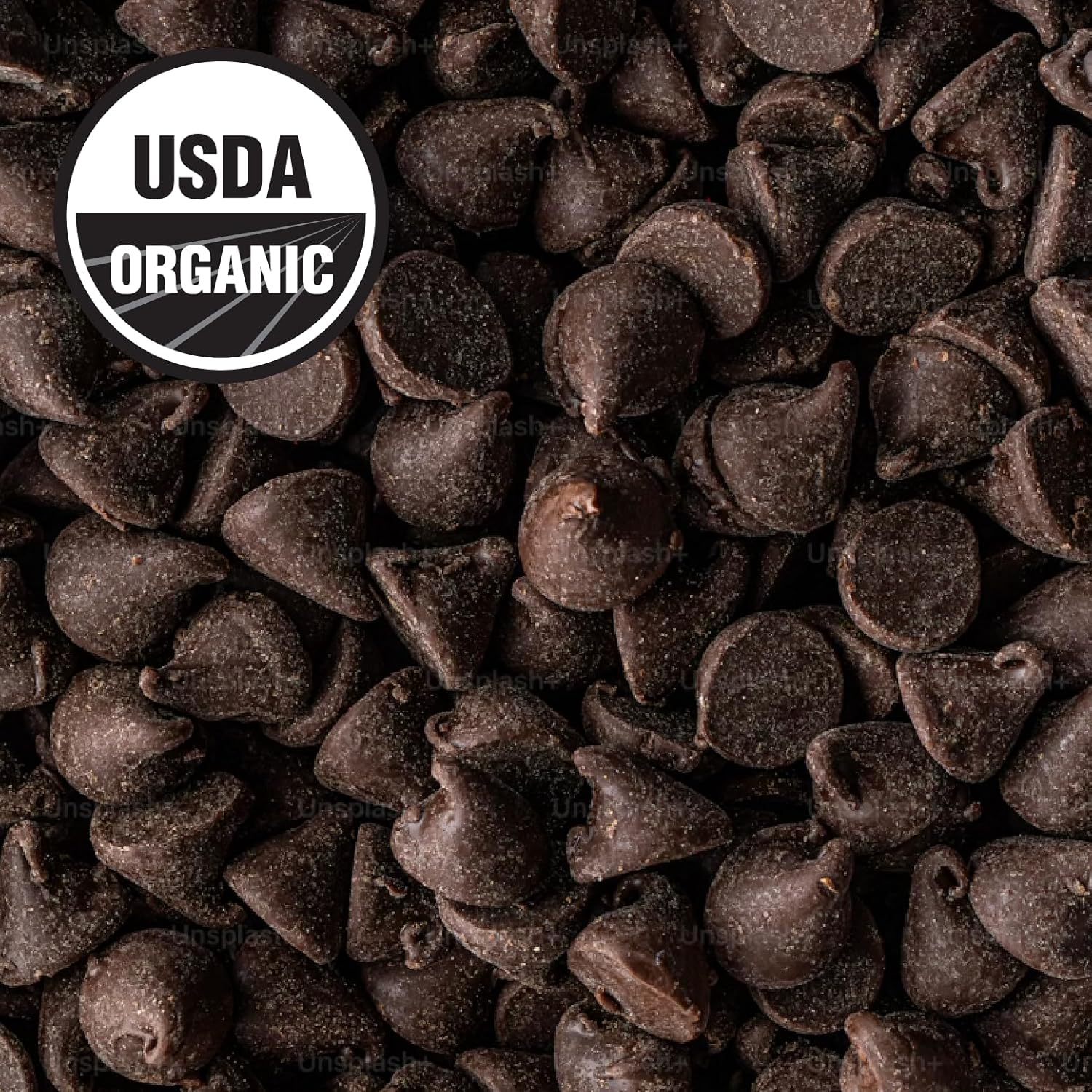 Wilderness Poets, Organic Chocolate Chips - Coconut-Sweetened - 3 Simple Ingredients - Dark Chocolate, Heirloom Peruvian Cacao (Criollo Variety) - 32 Ounce