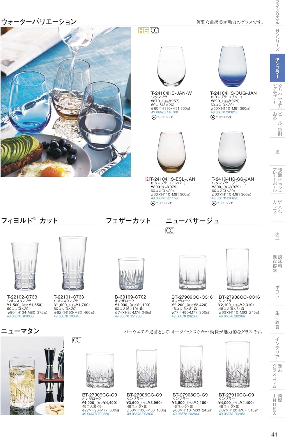 東洋佐々木ガラス ニューマタン (BT-27909CC-C9 オンザロック &phi;77&times;H90・M77 300㎖ 6コ入)