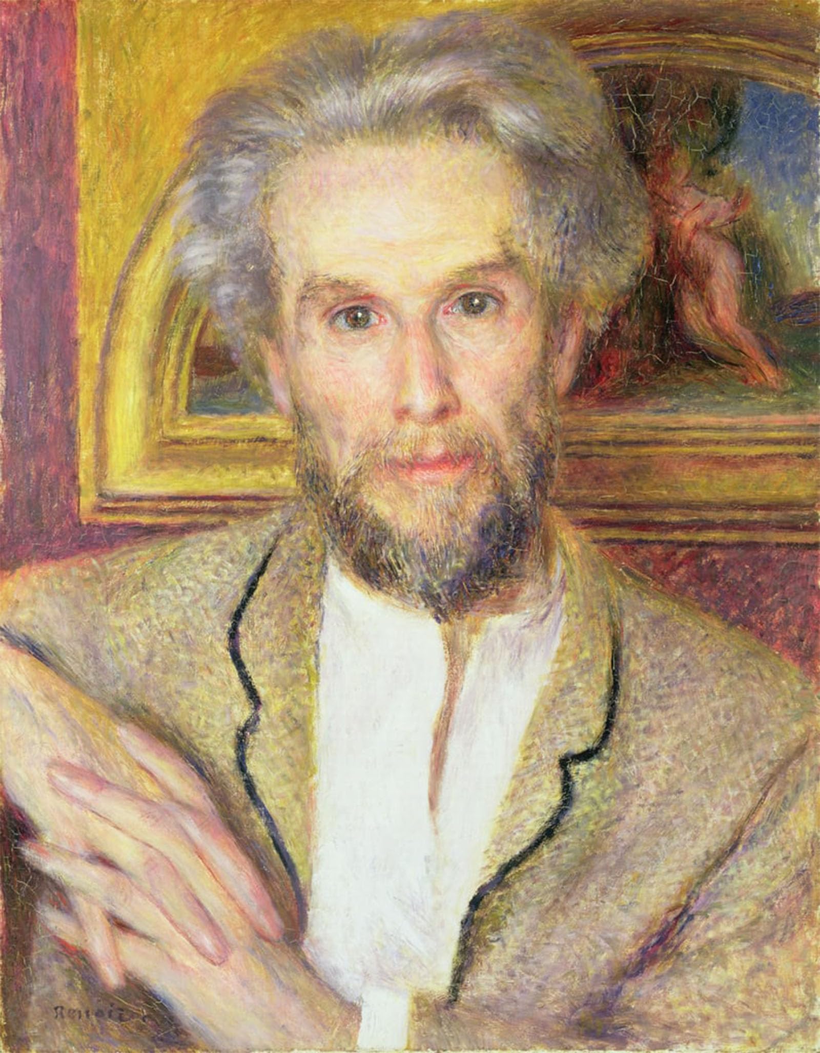 POSTERIIk Famous Modern Artwork Art Mural Portrait Ofchoquet by Pierre Auguste Renoir Oil Paintings Pictures for Home Decor 60x90cm