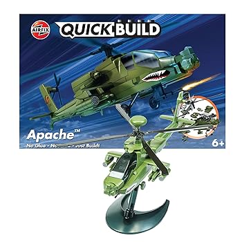Airfix QUICKBUILD Model Aircraft Kits Apache Building Set